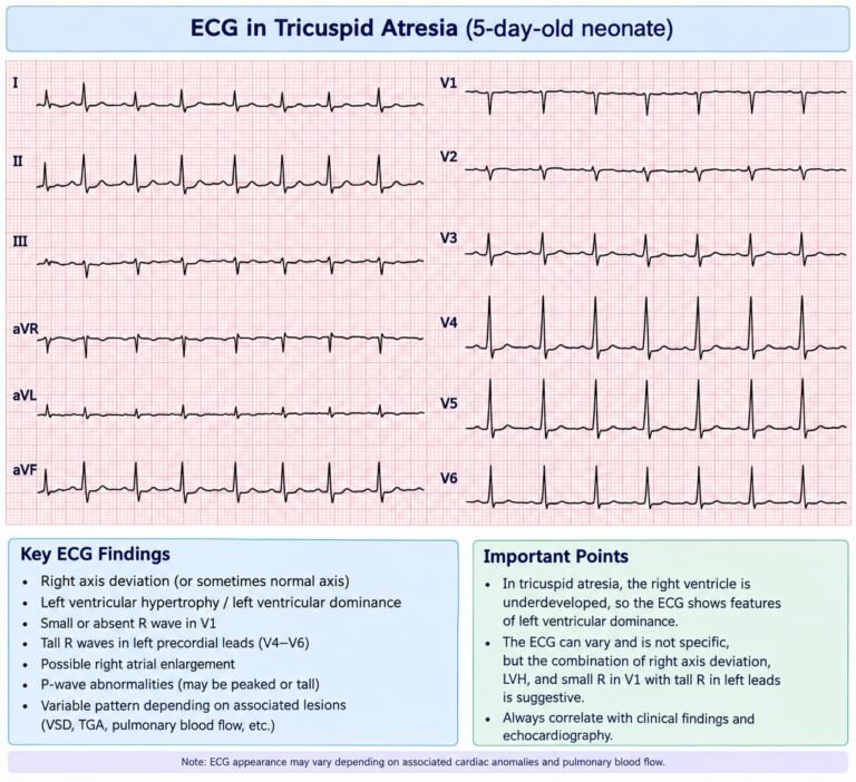 neonatal presentation of congenital heart diseases-ECG